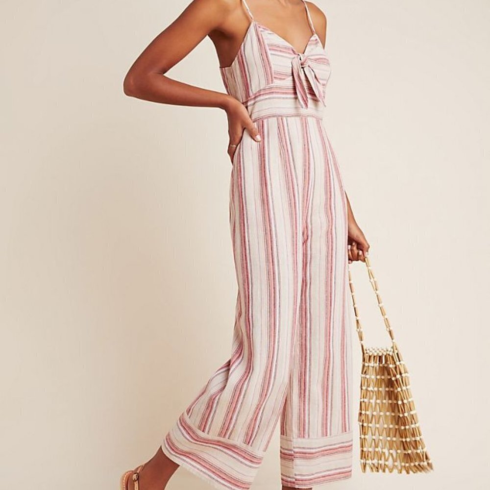 Anthropologie J.O. A  Lisanna Tie-Front  Jumpsuit